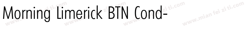 Morning Limerick BTN Cond字体转换